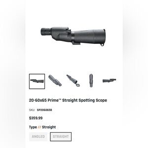 🖤 20-60x65 Prime Straight Spotting Scope 🖤